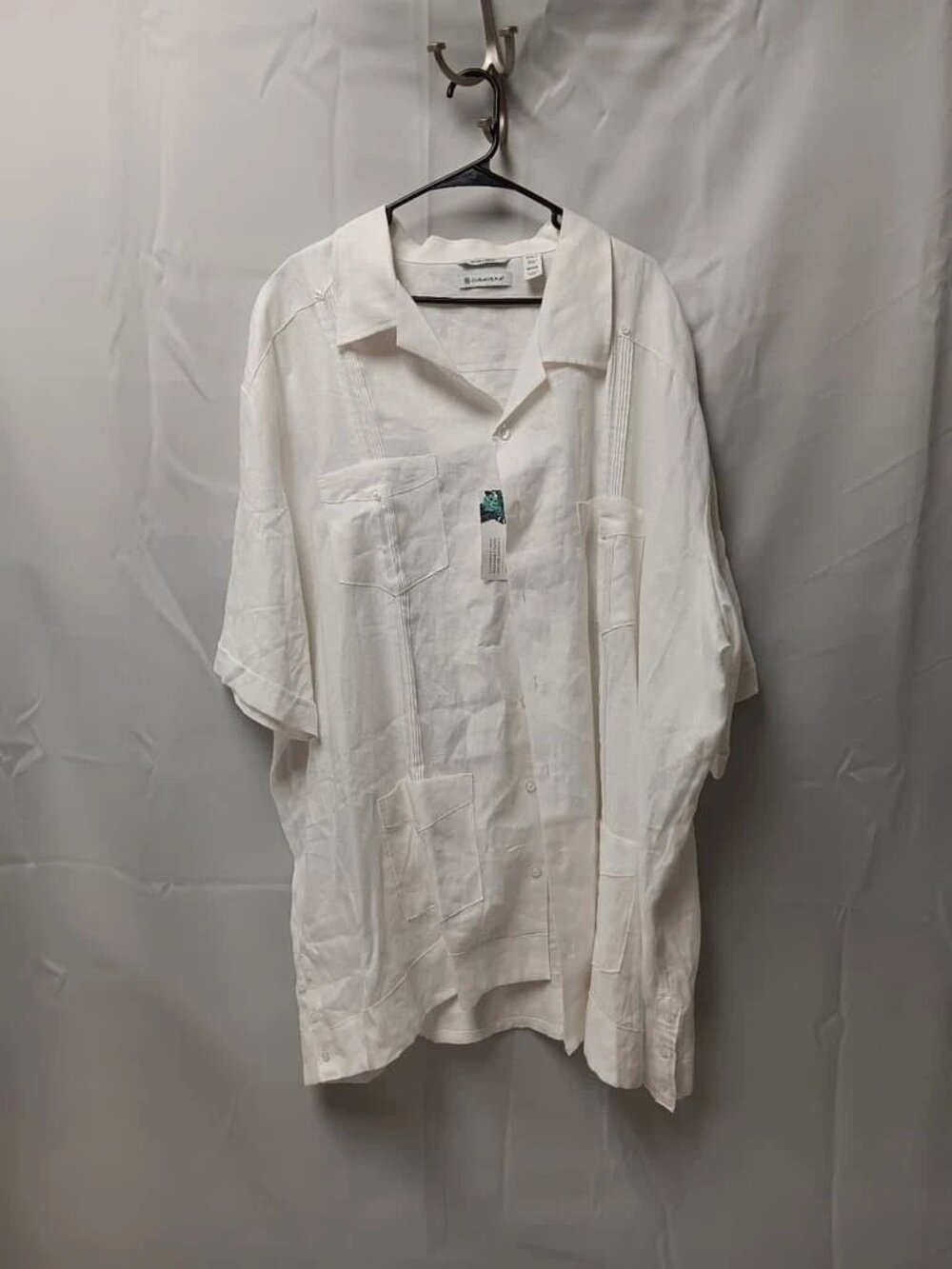 Men's Cubavera Dress Shirt LINEN Size 4XL ORG $125 NWT (Rack 2)